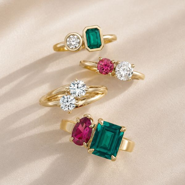 Two-Stone Engagement Rings Explained: Meaning, Diamond Pairings & How to Choose
