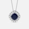 Sapphire Diamond Pendant