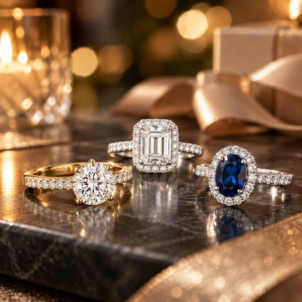 How to Style Diamond Rings for Christmas Parties: Shapes, Metals & Colour