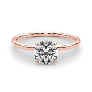  Bonny Lab-Created Diamond Rose Gold 4 Prong Set Classic Solitaire Engagement Ring