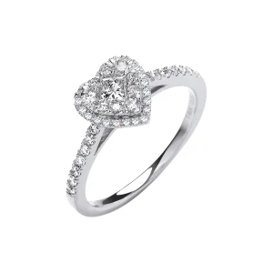 Eila 0.63 Carat Lab-Created Round cut Prong  Cluster Diamond Ring