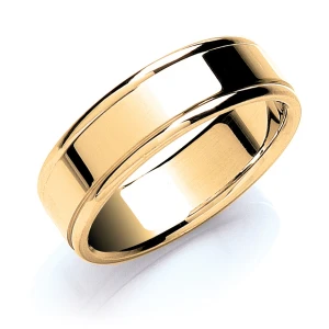 Albin Yellow Gold Men's Wedding Ring