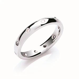 Aubree Natural Diamond Round cut Women's Wedding Ring