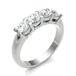 Dorrit 0.16 - 1.00 Carat Lab-Created Round cut 4 Prong  Anniversary Diamond Ring