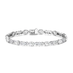 Tifanie Lab-Created Diamond Round cut  Designer Bracelet