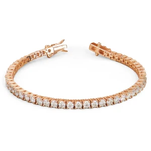 Paityn Rose Gold 4 Prong Diamond Tennis Bracelet
