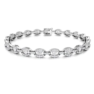 Shelly Natural Round cut Diamond Tennis Bracelet