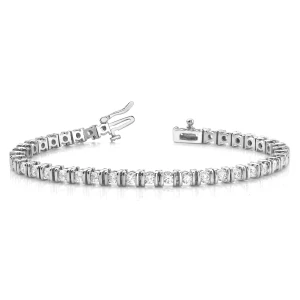 Rayanne Natural Bar Set Diamond Tennis Bracelet