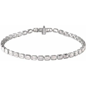 Robina Natural Bezel Set Diamond Tennis Bracelet