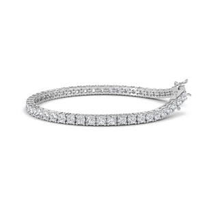 Salomi Lab-Created Diamond White Gold  Bracelet
