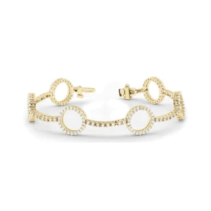 Stella Lab Grown Diamond Yellow Gold Designer Bracelet