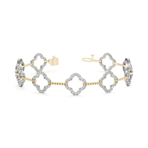 Diana Lab Grown Diamond Yellow Gold Designer Bracelet
