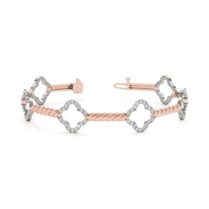 Sophie Lab-Created Diamond Rose Gold Designer Bracelet