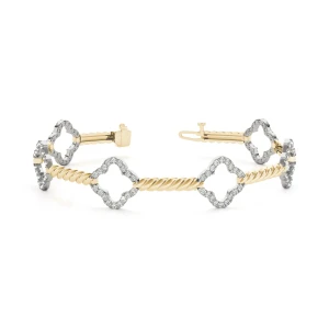 Sophie Lab Grown Diamond Yellow Gold Designer Bracelet