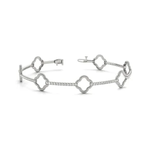 Lawis Lab-Created Diamond Platinum Designer Bracelet