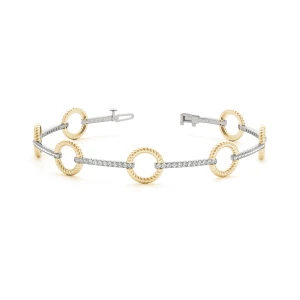 Freya Lab Grown Diamond Yellow Gold Designer Bracelet