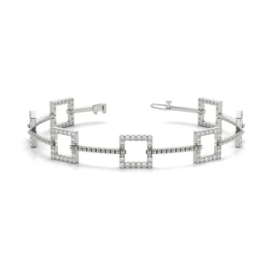 Jake Lab-Created Diamond Platinum Designer Bracelet