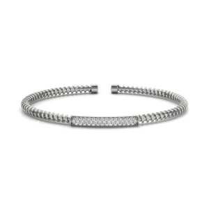Harry Lab-Created Round cut Diamond Bangle Bracelet