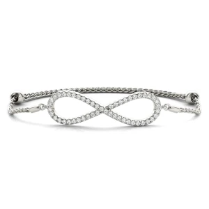 Noah Lab-Created Round cut Diamond Bangle Bracelet