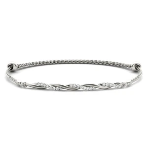 Kamila Lab-Created Round cut Diamond Bangle Bracelet
