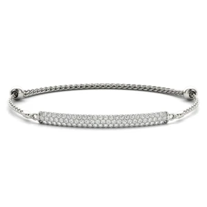 Oscar Lab-Created Round cut Diamond Bangle Bracelet