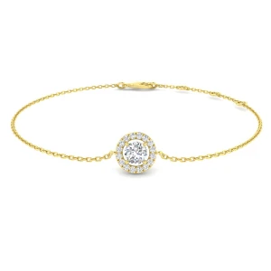 Neville Lab Grown Diamond Round cut Prong Set  Bracelet