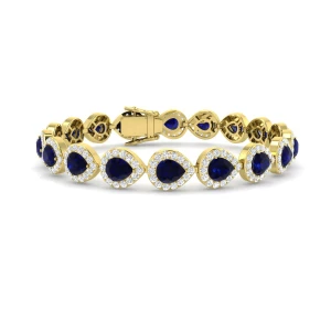 Blue Sapphire Yellow Gold 