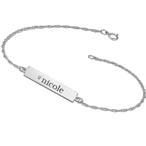 Bliss Sterling Silver Diamond Bracelet