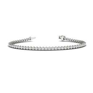 Tabitha 1.18 Carat Lab-Created Round cut Prong Setting  Diamond Tennis Bracelet