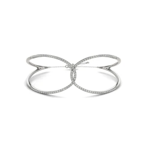Lexie Lab-Created Pave Setting  Diamond Bangle Bracelet