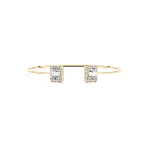 Althea Lab-Created Yellow Gold Diamond Bangle Bracelet
