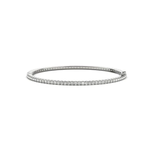 Hallie Lab-Created Channel Setting  Diamond Bangle Bracelet
