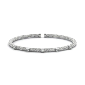Emberly Lab-Created Diamond Bangle Bracelet