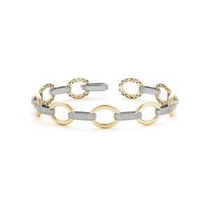 Skye Lab-Created Yellow Gold Diamond Bangle Bracelet
