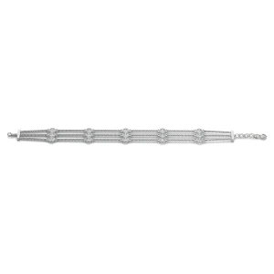 Vash Natural Diamond Round cut Bezel Set  Chain