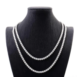 Reena Natural White Gold Diamond Necklace