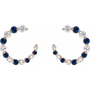 Taye Blue Sapphire Rose Gold 