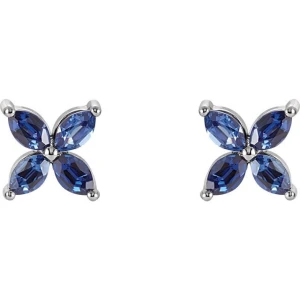 Honbrie 1.92 Carat Blue Sapphire Marquise cut 4 Prong Set 