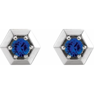 Hugga 0.68 Carat Blue Sapphire Round cut 6 Prong 