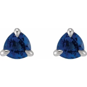 Teah 1.26 Carat Blue Sapphire Trillion cut 