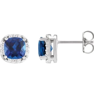 Taisiya 1.34 Carat Blue Sapphire Cushion cut 