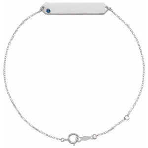 Trang Blue Sapphire Platinum  Bracelet