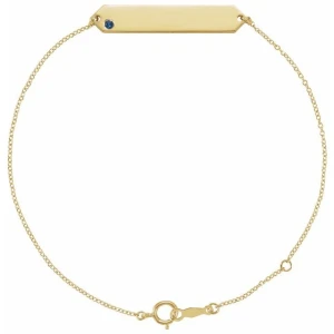 Trang Blue Sapphire Yellow Gold  Bracelet