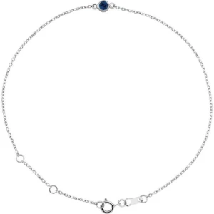 Tasanee Blue Sapphire Platinum  Bracelet