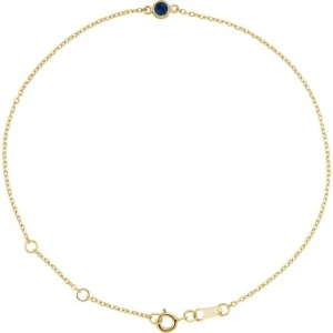 Tasanee Blue Sapphire Yellow Gold  Bracelet