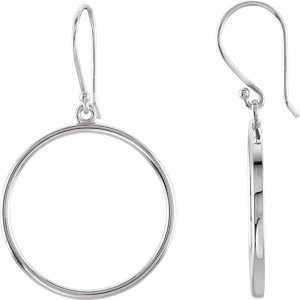  Bunga Diamond Sterling Silver Metal Earrings