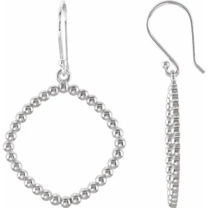 Brittenie Diamond Sterling Silver Metal Earrings
