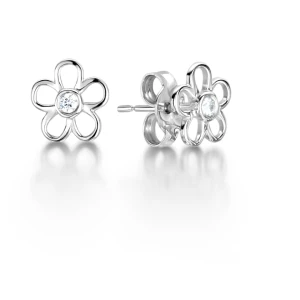 Grayce Natural Rose Gold Bezel Set Everyday Diamond Earrings