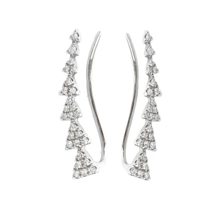 Ariana 0.40 Carat Natural Round cut  Diamond Earrings