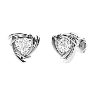 Gracee 0.10 Carat Natural Round cut 3 Prong  Everyday Diamond Earrings